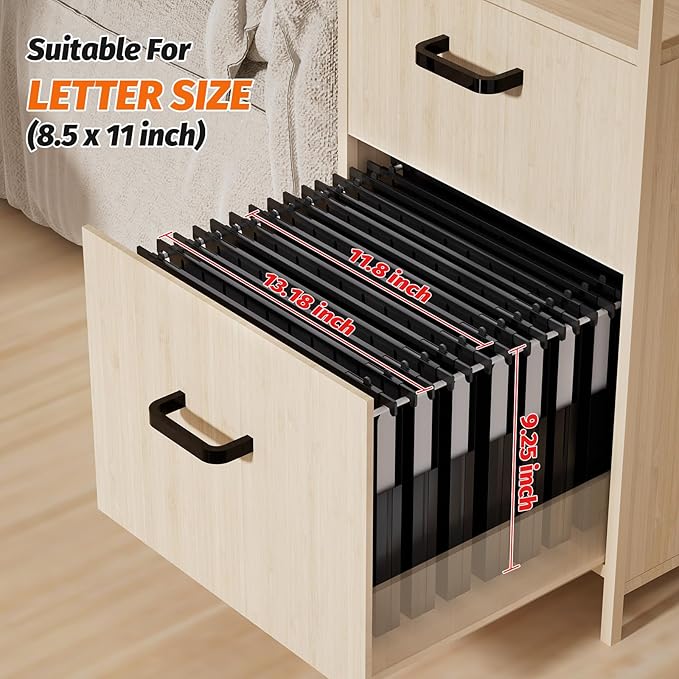 Extra Capacity Plastic Hanging File Folders,12 Pack Reinforced Hang Folder,Heavy Duty 1 Inch Expansion,Filing Cabinet Folders Letter Size for Bulk Files/Medical Charts (Sides Sealed, Black)