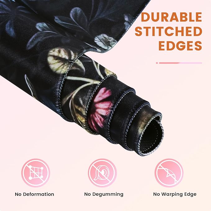 HAOCOO Vintage Aesthetic Floral Plant Desk Mat, Desk Matt for Desktop, Large Mouse Pad Drom Decor, Keyboard Mats for Desk, Computer Desk Cover Mat for Office, Home and School Accessories