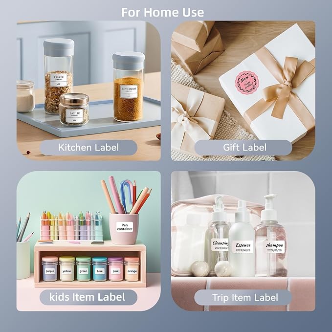 NIIMBOT B1 Label Maker with Tapes, 2 Inch Portable Thermal Label Printer for Home School Office Small Business, Address, Bakery, Crafts, Retail, Support Smartphones & PC，Dark Blue