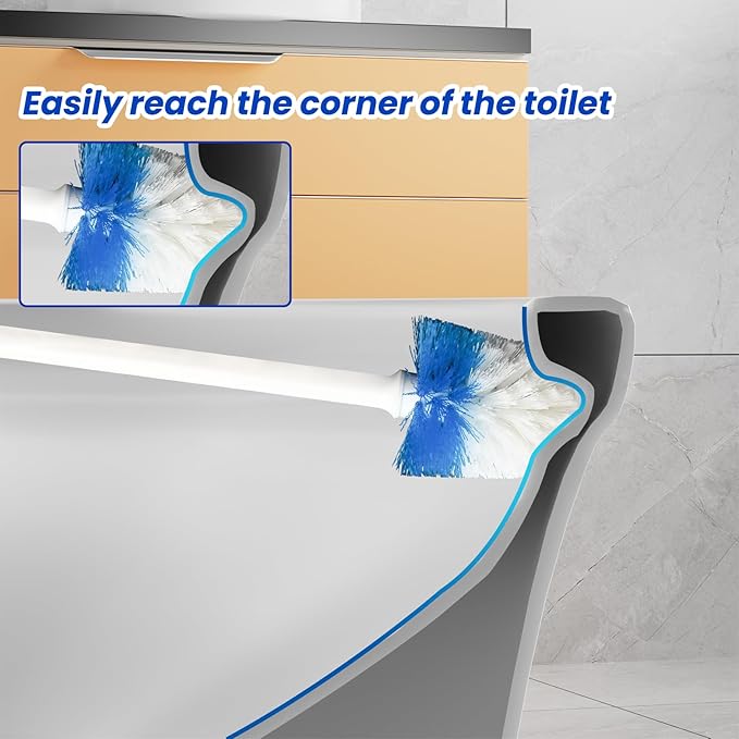 4 Pack Toilet Brush Replacement Head