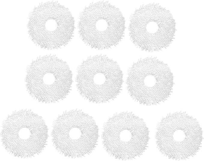 10 Pack Mop Pads Kits Accessories Replacement Compatible for ECOVACS DEEBOT X1 Omni / X1 TURBO Robot Vacuum Mopping Cloth Pads Replacement Parts