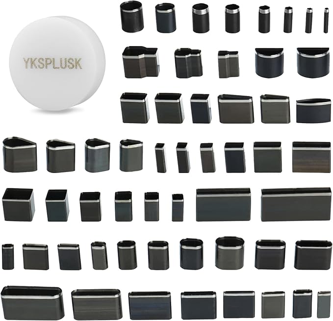 56 Pieces Leather Hole Punch Set, Leather Cutting Dies Kit with Storage Case & Mat, Multiple Shapes Hole Punch Tool for Belts, Hollow Punch Cutter Tool for Handmade DIY Crafts