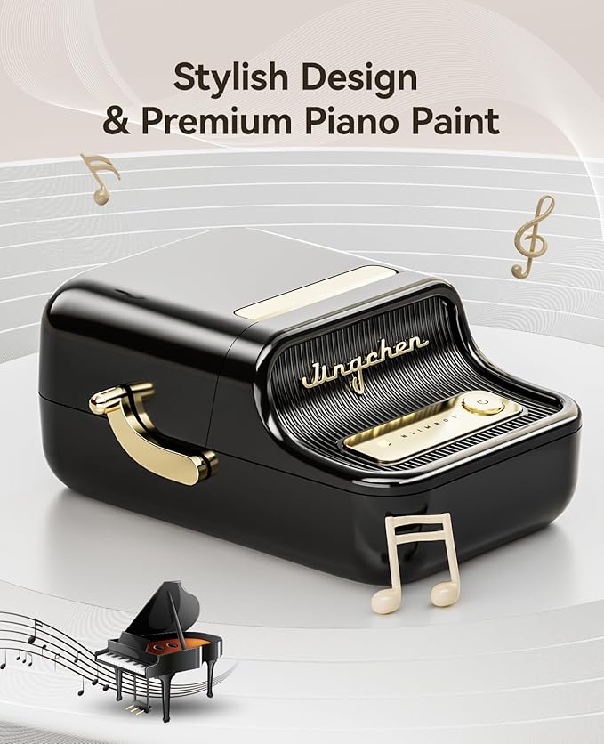 NIIMBOT B21 Label Maker Inkless Bluetooth Label Printer, 2 Inch Portable Thermal Sticker Maker for Small Business, Address, Logo, Clothing, Mailing, Candles, Jewelry, Sticker Printer for Gift, Black