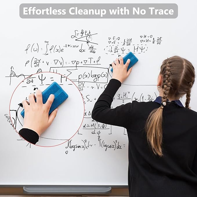 SFAIH Fine Tip Dry Erase Markers - 24 Pack Blue Whiteboard Erasable Markers Bulk for Kids Adults, Ideal for Classroom School Office Home Use on White Board, Non-Toxic Easy Clean