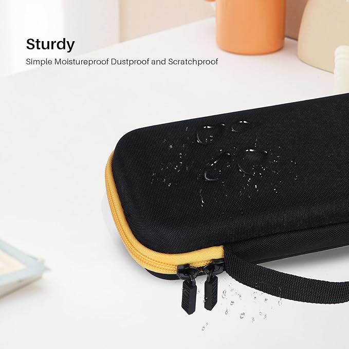 Hard Case Replacement for Texas Instruments TI-84 Plus CE/TI-84 Plus/TI-Nspire CX II CAS/TI-Nspire CX II/TI-83 Plus/TI-89 Titanium/TI-85 / TI-86 Color Graphing Calculator (Black+Yellow Case)