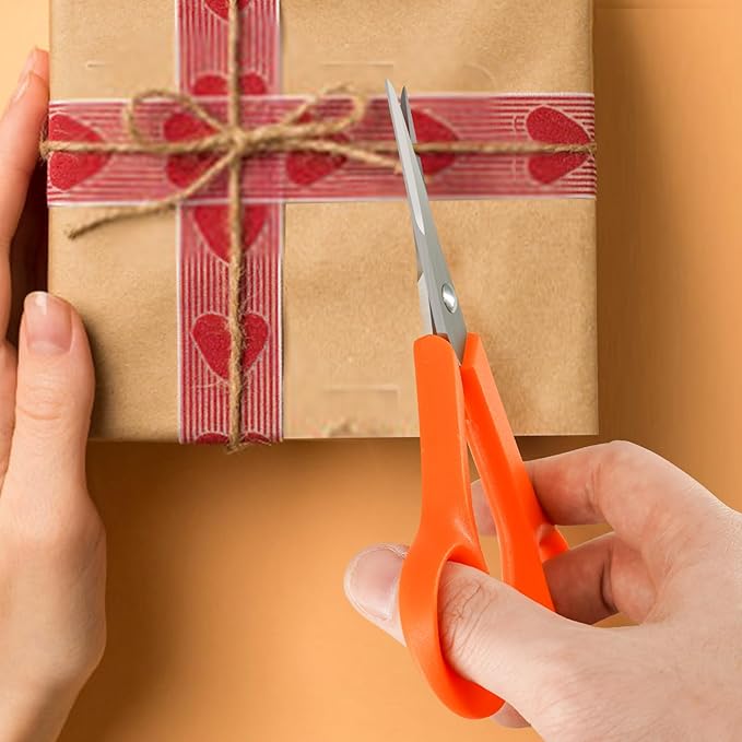 Precision Detail Scissors,Pointed Small Craft Scissors,Stainless Steel Sharp Blades Scissor with Safety Cap,Mini Sewing Scissor Set Embroidery Quilting Knitting Crafting 6 inch