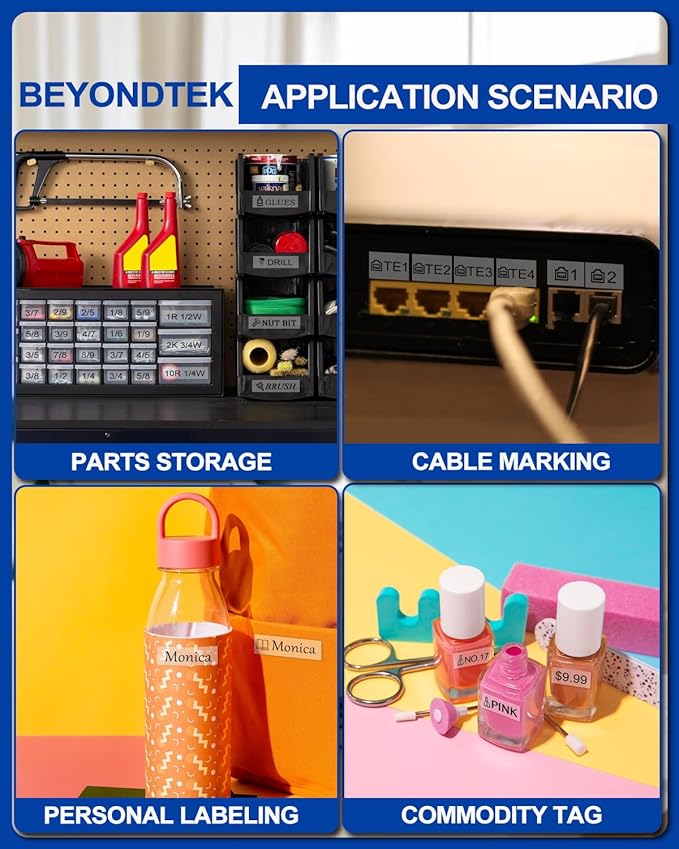 TZ Tape 12mm 0.47 Laminated Clear Compatible for Brother P Touch Label Tape TZe-131 TZ-131 Black on Clear for Brother Label Maker PT-H110 D210 D220 D400 1180 1280 1890 2040 Cube,2-Pack