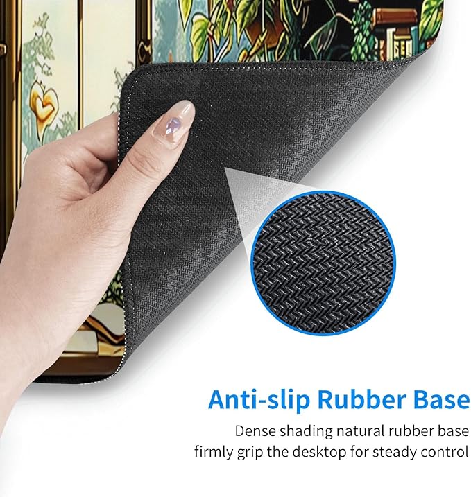 Plants Lovers Gaming Mouse Mat Extended Large XL Mouse Pad Desk Mat Non-Slip Rubber Mice Pads Stitched Edges for Office and Home,31.5 X 11.8 X 0.12 Inches