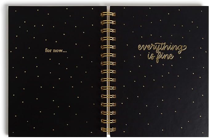 U Brands Everything is Fine Classic Spiral Journal with 2 Ballpoint Pens