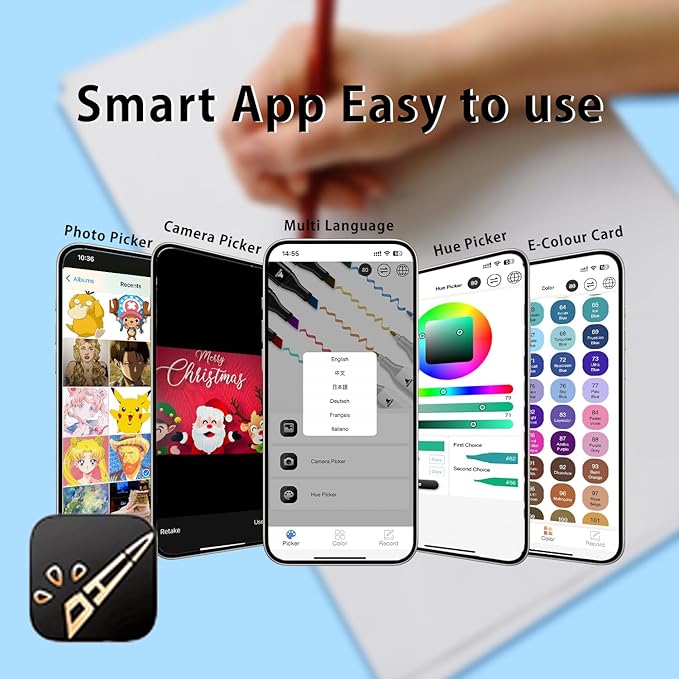 80 Colors Alcohol Markers, Art Markers for Artists with Coloring App, Dual Tip Marker for Kids Adult Painting Sketching Drawing with Travel Case Great Gift Idea