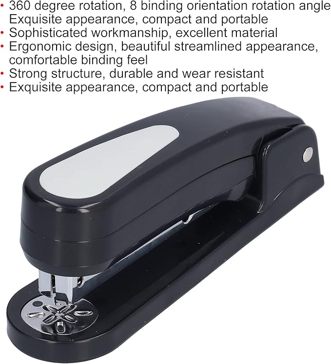 Desktop Stapler Binding Positions Sewer 8 Rotary Handheld Stapler Desk Stapler 360 Degree Staple Machine Office Stapler Desktop Staplers