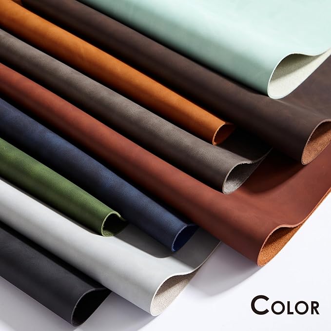 Distressed Leather Desk Mat - Non-Slip PU Desk Pad for Office and Home - Desk Organization and Accessories - Ideal for Large Mouse Pad and Desk Mats on Top of Desks(Tan,36"x 17")