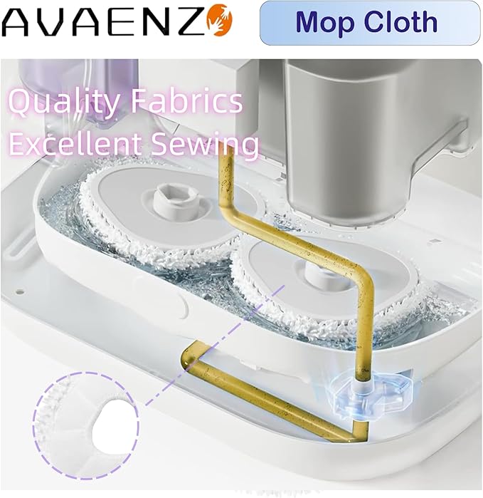 Avaenzo 6 Pack Replacement Mop Pads Compatible with Narwal Freo Pro X Ultra Narwal Freo Z Ultra Z10 T10 J3 J4 J5 R10 Microfiber Resuable Mop Cloth Robot Vacuum Cleaner Accessories