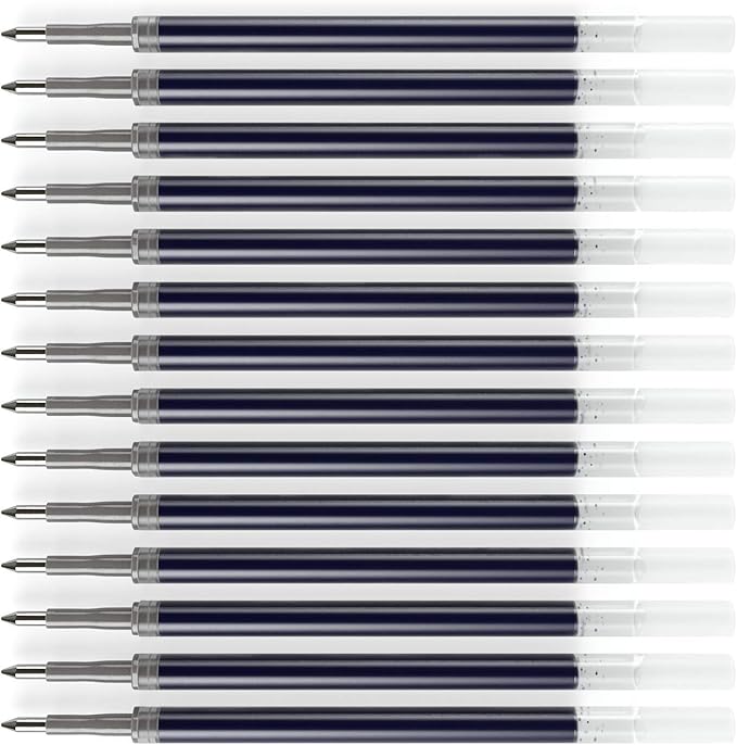 ARTEZA Gel Pen Refills, Pack of 50 – Blue Ink Rollerball Refills with Fine Tip, Quick-Drying, Non-Toxic, for Office, School & Everyday Writing