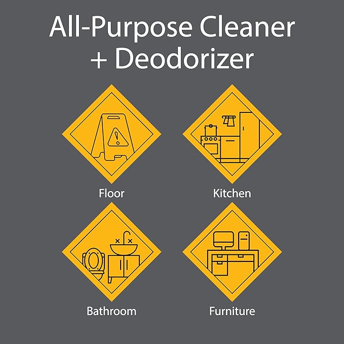 Pro-Grade All-Purpose Cleaner & Deodorizer - Deep Cleaning & Odor Eliminating Formula For Professional & Home Surfaces - 1 Gallon Concentrate - Citrus Breeze, 2 Pack