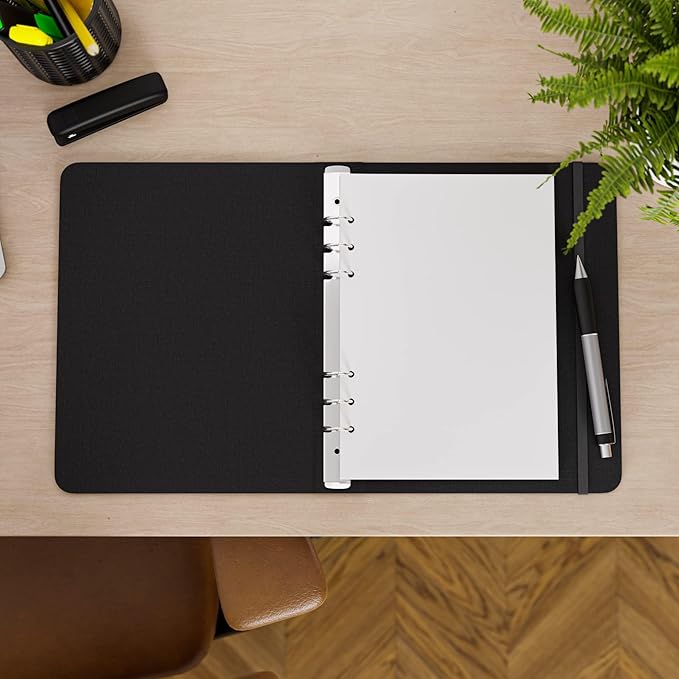 A5 Blank Paper, 120 GSM, 6-Hole Punched, 200 Sheets (400 Pages), Printer Paper 148 x 210 mm (5.83 in x 8.27 in)