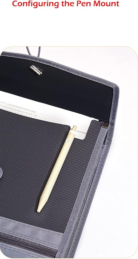 Expanding File Folder Document Organizer with Elastic Cord & Button Closure, 3.5" Expansion, Letter A4 Expandable File Folder with Zipper Closure for Home School Office Organization，4 Pack