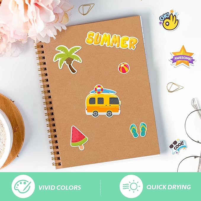 HTVRONT Printable Vinyl for Inkjet Printer & Laser Printer - 10 Sheets Matte White Printable Vinyl Sticker Paper Vivid Color Dries Quickly, 8.5"x11" Tear Resistant