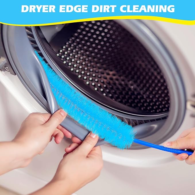 3Pack Dryer Vent Cleaner Kit, Home Improvement Essential Cleaning Tools, Up to 30 Inch Long Brush Cleaning Set，pet Hair Remover for Laundry，Drain Snake