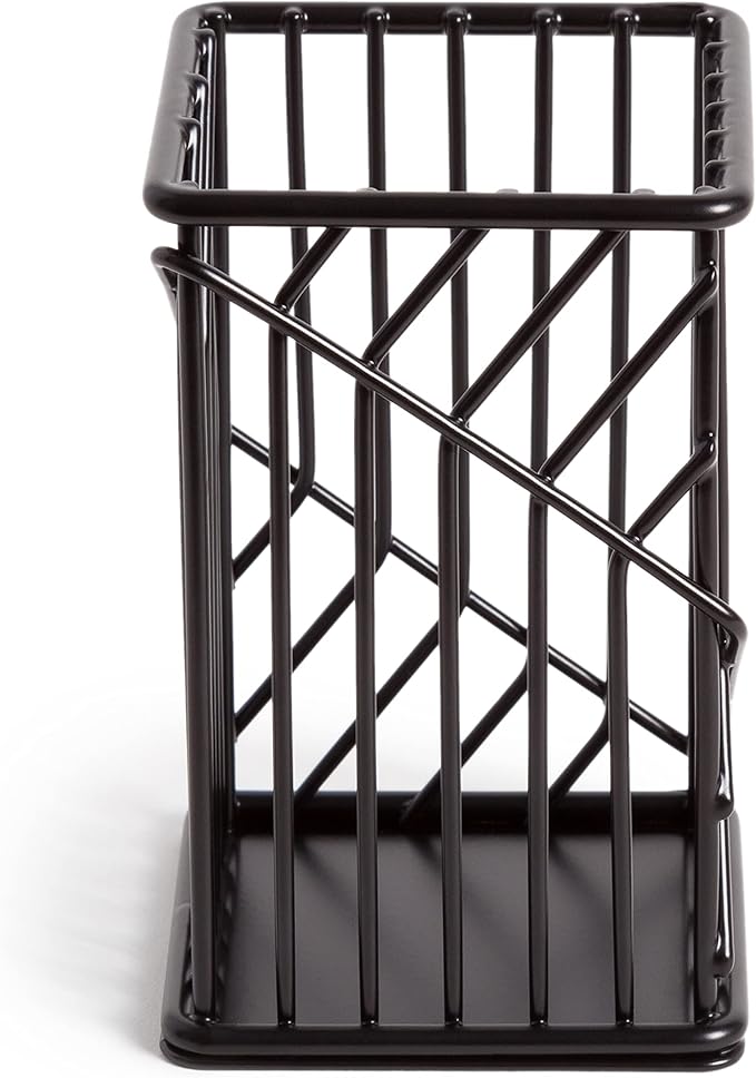 U Brands Vena Desk Organization Matte Black Collection Pencil Cup