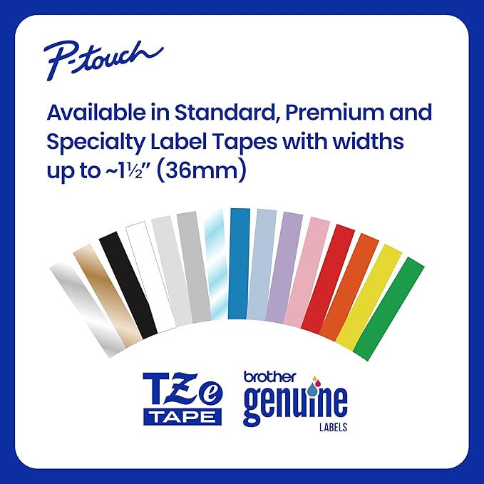 Brother Genuine P-Touch TZe Black Print on Red Label Tape (TZe451), Laminated,1in x 26.2ft (24mm x 8m), for Select P-Touch Label Makers, Durable, Water-Resistant, Indoor/Outdoor Use
