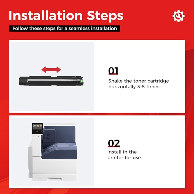 Versalink C7020 C7025 C7030 Toner Cartridge 4-Pack High Capacity 106R03737 106R03740 106R03739 106R03738 Replacement Compatible for Xerox VersaLink C7020 C7025 C7030 Printer Black Cyan Magenta Yellow