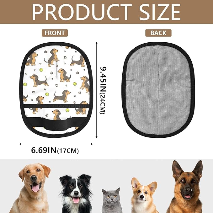 CHPGPUG Dachshund Pet Hair Removal Glove for Cats & Dogs Reusable Pet Hair Removal Glove pet Hair Electrostatic Gloves