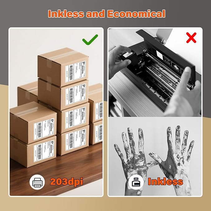 TOAUTO x iDPRT Bluetooth Thermal Label Printer, 4x6 Wireless Shipping Label Printer for Small Business, Office, Compatible with Android, iPhone, Windows, MacOS – Works with Amazon, Ebay, FedEx, DHL