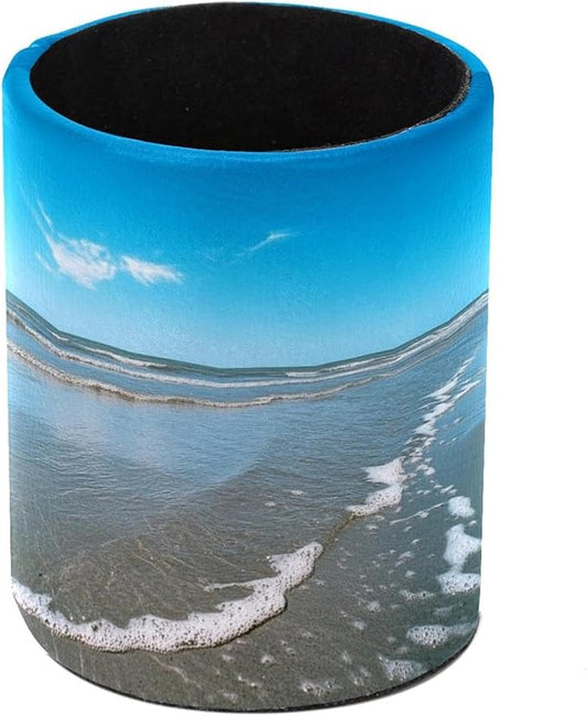Pen Holder for Desk, Blue Sky Sand (1) Pencil Holder Pen Cup Marker Holder Makeup Brush Holders, Desk Accessories & Workspace Organizers for Home, School & Office