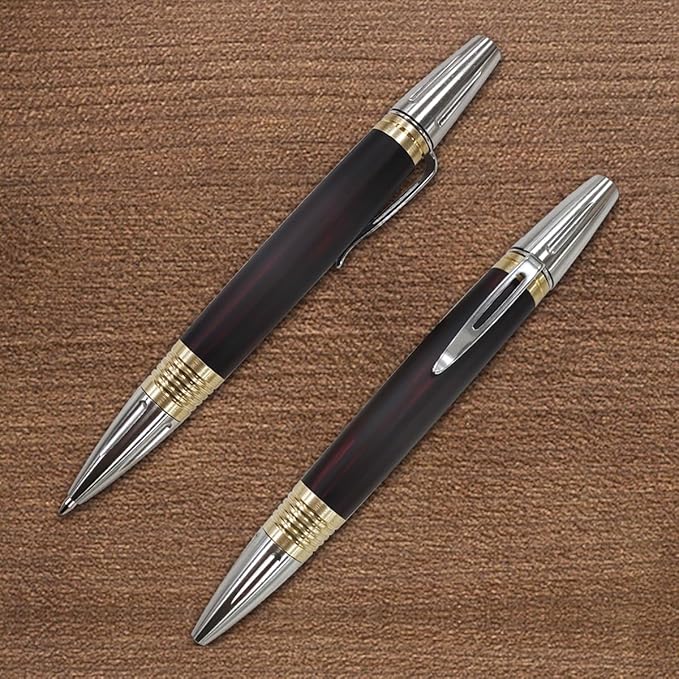 Dr. Metalleung Smooth - Writing Gel Pen: Click Mechanism Stainless Steel Retractable EDC Lightweight Pen - Refillable, Ideal for Precise Note - taking & Gifts