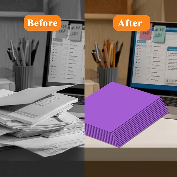 Two Pocket Folders,25 Pack Purple Folders with Pockets Fit Letter Size Paper,Thick Paper File Folder for School Office Business Home