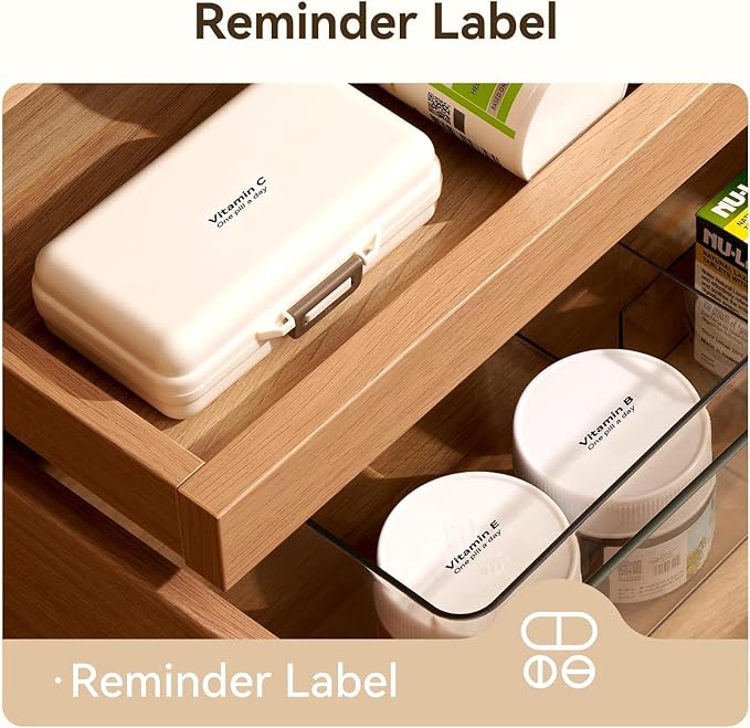 NIIMBOT Thermal Label Maker Paper 0.55"×1.18" Stickers Waterproof Tear-Resistant Self-Adhesive Replacement for D11/D110 Label Printer Office&Home 210 Labels/Roll (Transparent)