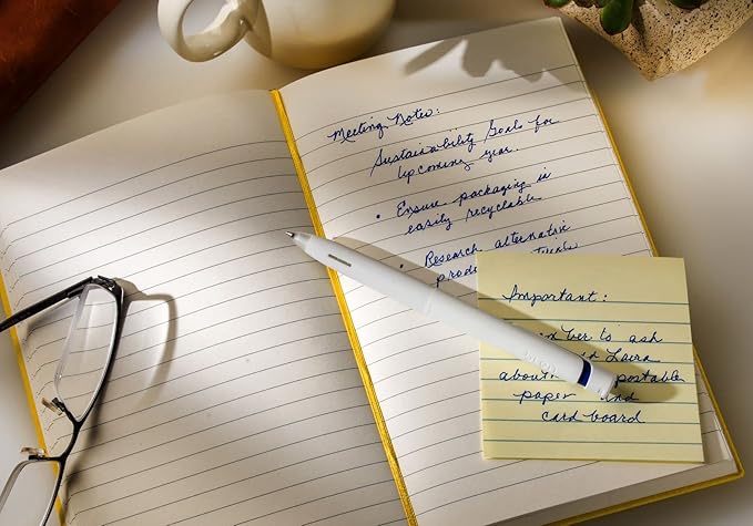 Zebra Pen bLen Gel Pens 0.7mm Medium Point Blue Ink 2-Pack, Smooth Fast-Drying Ink, Vibration-Free Writing Experience, Rubber Grip, Low-Profile Clip (41422)