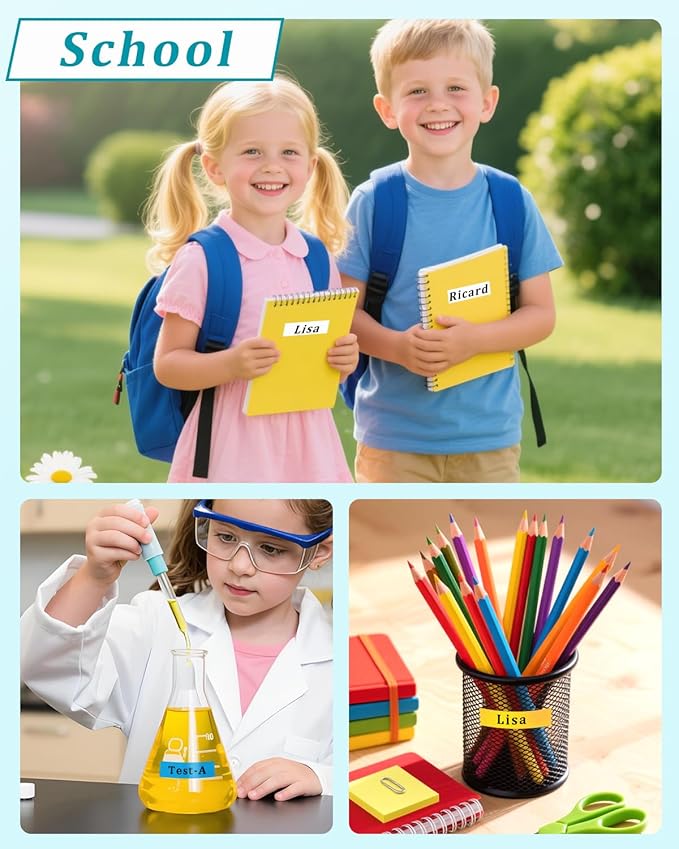 5-Pack Label Maker Tape Replace for Brother TZe TZ Tape 12mm 0.47 Laminated Colored White/Red/Blue/Yellow/Green Compatibel with Brother P Touch Label Maker PTH110 PTD220 PTD210 PT-D410