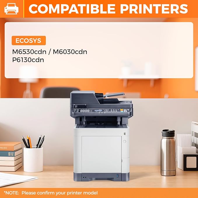 TK-5142 TK5142 Toner Cartridge 4-Pack High Yield Replacement for TK-5142K TK-5142C TK-5142M TK-5142Y Compatible with Kyocera ECOSYS M6530cdn M6030cdn P6130cdn Laser Printer Black Cyan Magenta Yellow