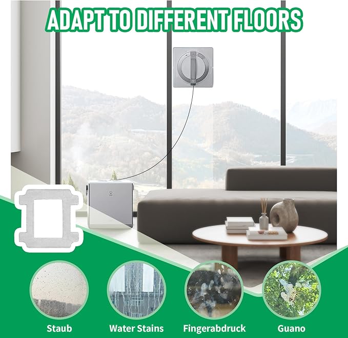 Klypticfit Winbot W2 Pro Replacement Mop Pads - 12 Pcs Washable & Reusable Cleaning Cloths Compatible with Ecovacs Winbot W2 Omni, W1 Pro, W2 Pro Window Vacuum Cleaner Robot