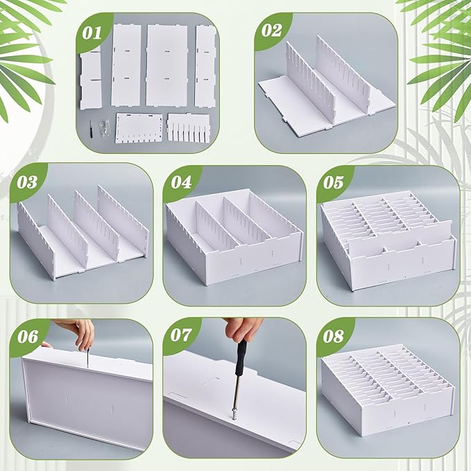 Ctosree 2 Pcs Cell Phone Holder School Desk Calculator Storage Box Holder Case Multifunctional Classroom Caddy Cell Phone Organizer (15.35 x 12.22 x 4.45 Inch)