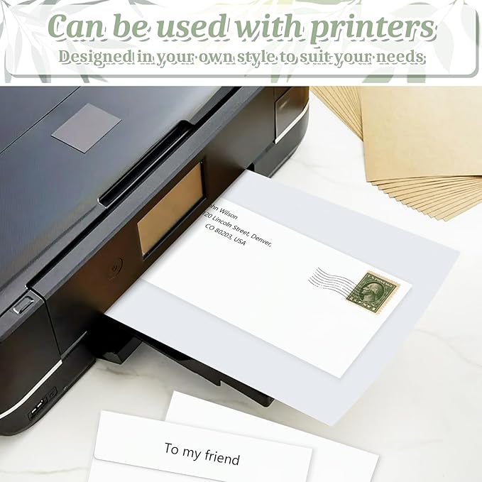 Mulbozy 50 Pcs White #10 Business Envelopes, Self Seal Standard Envelopes, Peep-proof Business Mailing Envelopes for Office, Checks, Letters, Invoices, Statements, Wedding, Size 4-1/8 x 9-1/2 inch