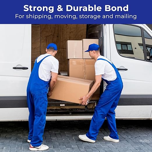 Packaging Tape, 48 Pack, Clear Shipping Tape, 2.7 Mil (68 Micron), 1.88" Wide x 65 Yards, Thick Box Tape, 3" Core, Strong Adhesive Tape for Moving Boxes, Warehouse, Storage & Distribution