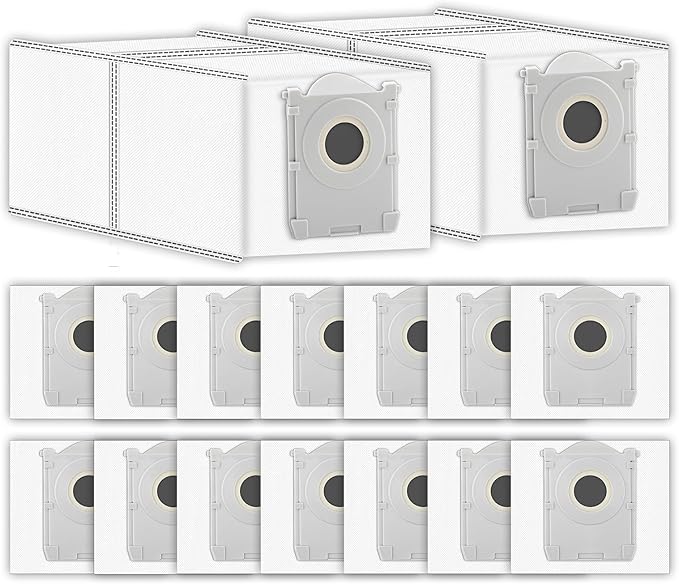 (16 Pack) X9 PRO OMNI Replacement Dust Bags for ECOVACS DEEBOT X9 PRO OMNI, T80 Omni, T50 PRO Omni, T50 MAX PRO Omni, X8 Pro Omni Robot Vacuum Bag, Activated Carbon Disposable Bags, Dust Bag