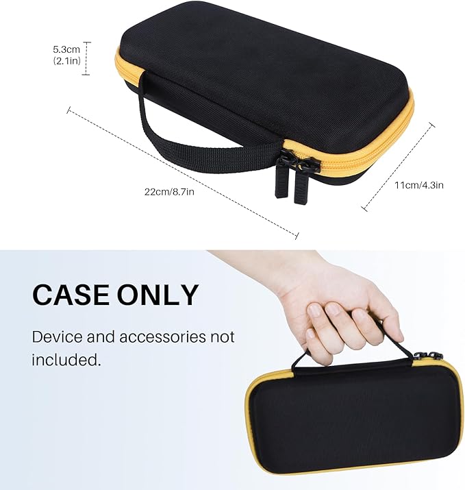 Hard Case Replacement for Texas Instruments TI-84 Plus CE/TI-84 Plus/TI-Nspire CX II CAS/TI-Nspire CX II/TI-83 Plus/TI-89 Titanium/TI-85 / TI-86 Color Graphing Calculator (Black+Yellow Case)