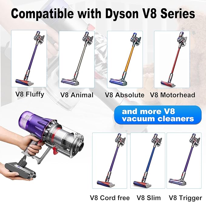 BECDXPal V8 Battery Replacement, 4500mAh 21.6V Replacement Battery for D-yson V8, Compatible with V8 Series SV10 V8 Animal V8 Motorhead V8 Absolute V8 Carbon Fiber V8 Fluffy Cordless Vacuum Cleaner