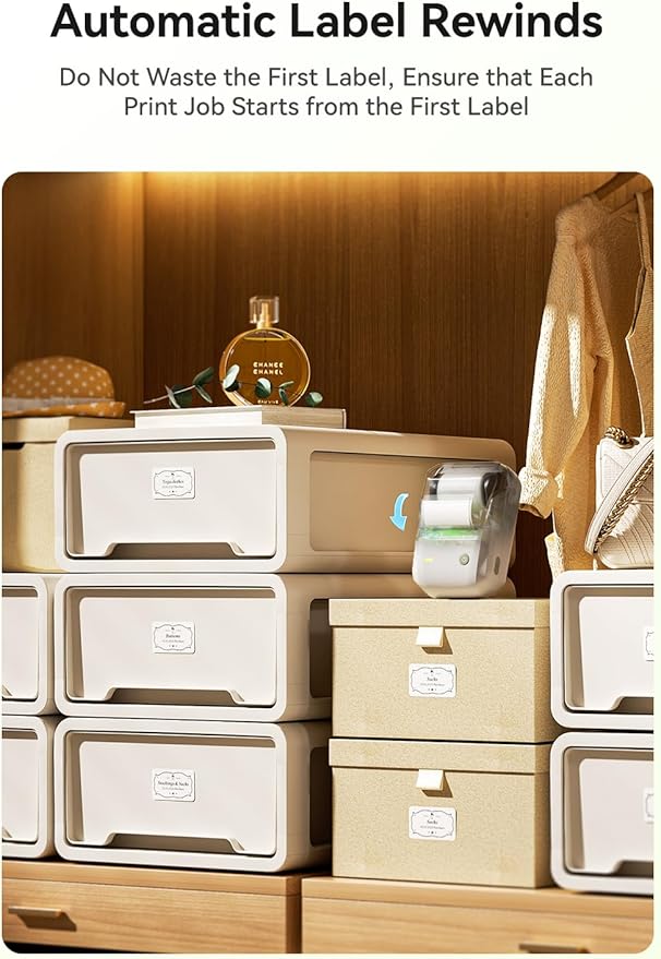 NIIMBOT B1 Label Maker, Bluetooth Portable Thermal Printer Machine with Large Waterproof Tape and Multiple Templates for Small Business,Office,Home,School, 2 Inch (Green, 1 Printer+1 Roll Label)