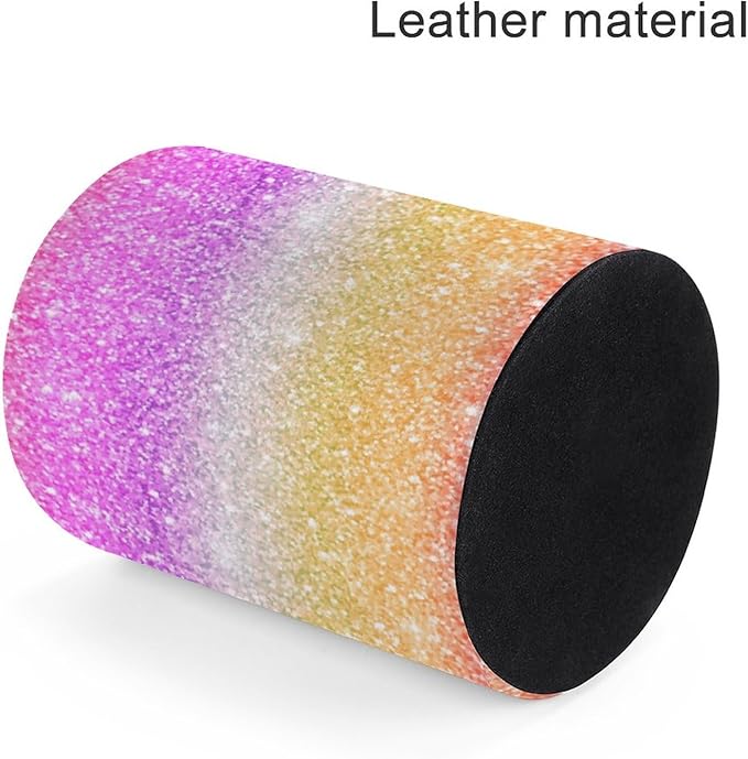 Glitter Pen Holder Pencil Organizer Cute Pencil Cup Desk Decor Makeup Brush Holder PU Multifunctional Office Suppliesfor Home Classroom School