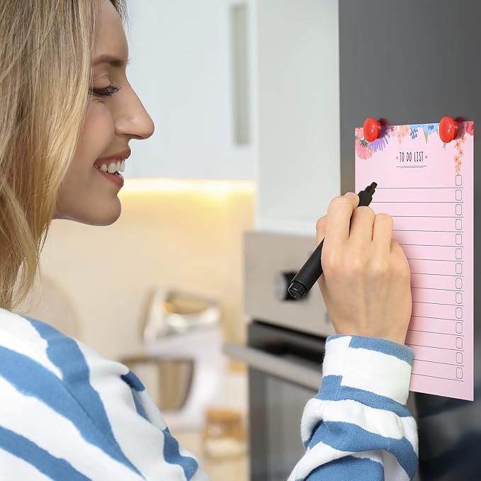 300 Sheets to Do List Notepad Daily Checklist Sticky Notes Cute Undated Memo Pad Color Block to Do Note Pad Weekly Plan Agenda and Organizer Planners for College(Bloom Style,10.5 x 8.5 Inch)