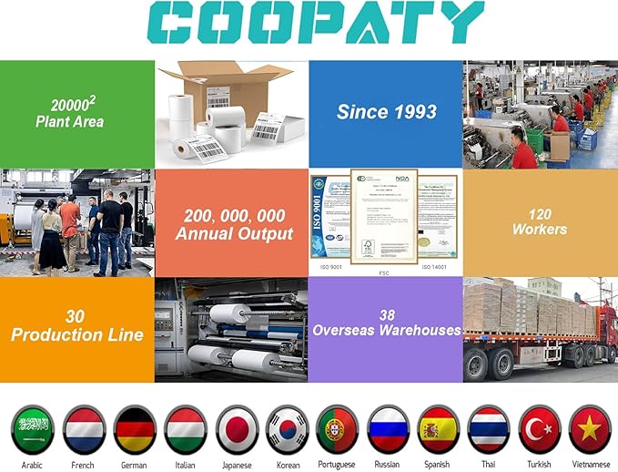 Coopaty Half Sheet Shipping Labels for Laser and Inkjet Printers 8.5 x 5.5 Mailing Address Labels, Permanent Adhesive (1000 Sheets, 2000 Labels)