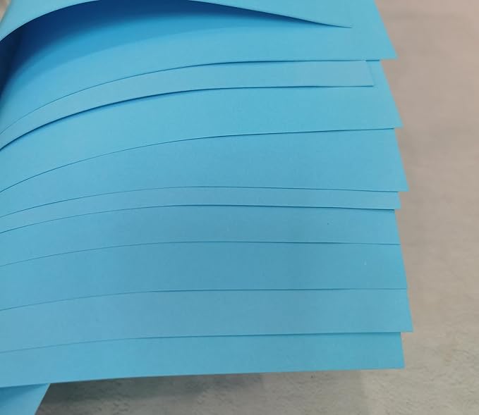 Lake blue Copy Print Paper 8.5X11 Inches,100 Sheets Rainbow A4 Printer Paper 70GSM Colored Origami Paper for Cutting DIY Kids Art Craft