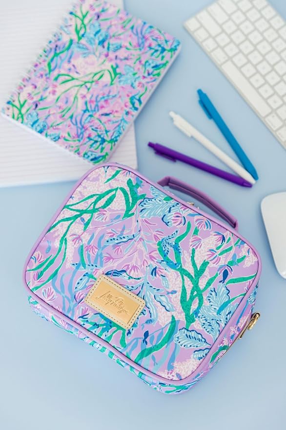 Lilly Pulitzer Hardcover Mini Spiral Notebook, 8.5" x 6.5" Small Journal with 160 College Ruled Pages, Secret Escape