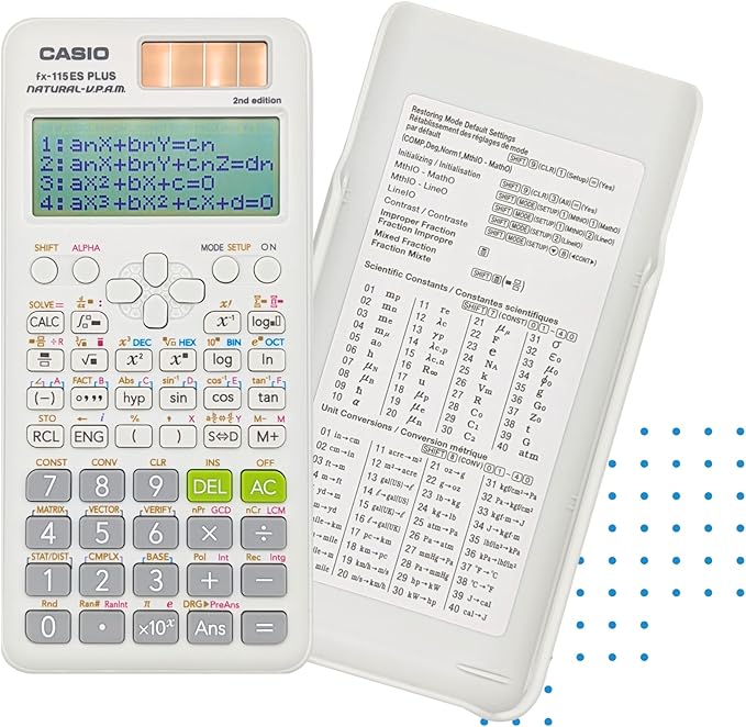 Casio fx-115ES Plus 2nd Edition – Advanced Scientific Calculator | 280+ Functions, Natural Textbook Display℠ | Ideal for Math, Science, Engineering & Statistics