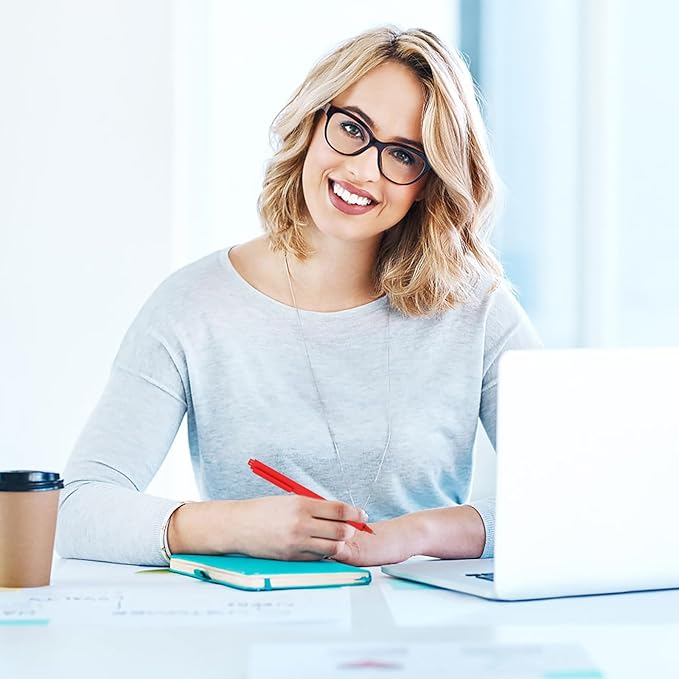 WY WENYUAN Pens Bulk, 30-Pack Red Ballpoint Pens (1.0mm Medium Point) - Smooth Writing No-Smear Click-Type Bulk Pens for School,Corporate,Journals